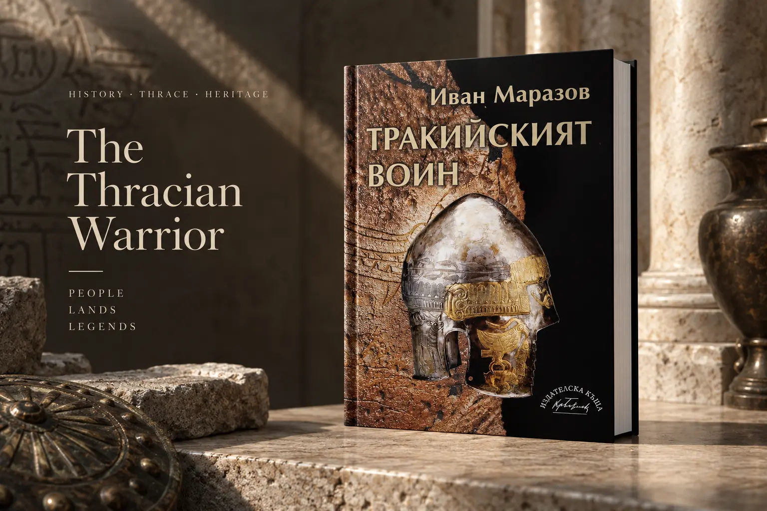 Thracian Warrior — book design