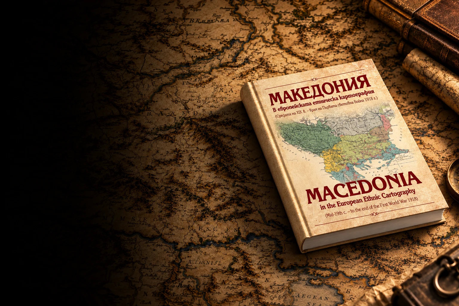 Macedonia in European Ethnic Cartography — atlas design by Peter P. Dobrev
